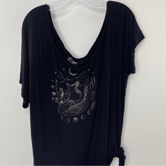 Torrid Black Fox Off The Shoulder Tee - Picture 6 of 8